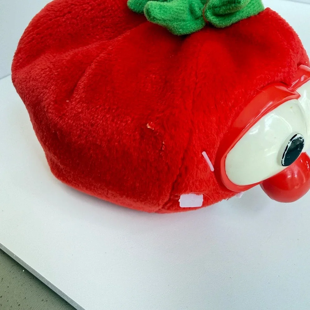VeggieTales Bob the Tomato Plush Unisex Small Red Vintage 1998 Toy Gund